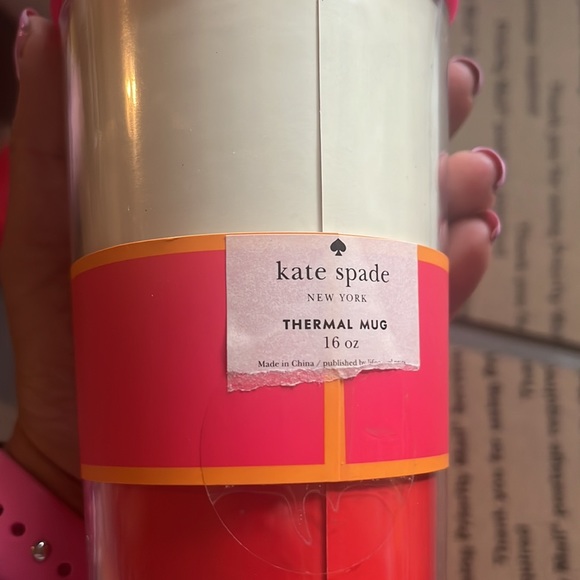 Brand New Never Used Kate Spade thermal mug - Picture 5 of 5